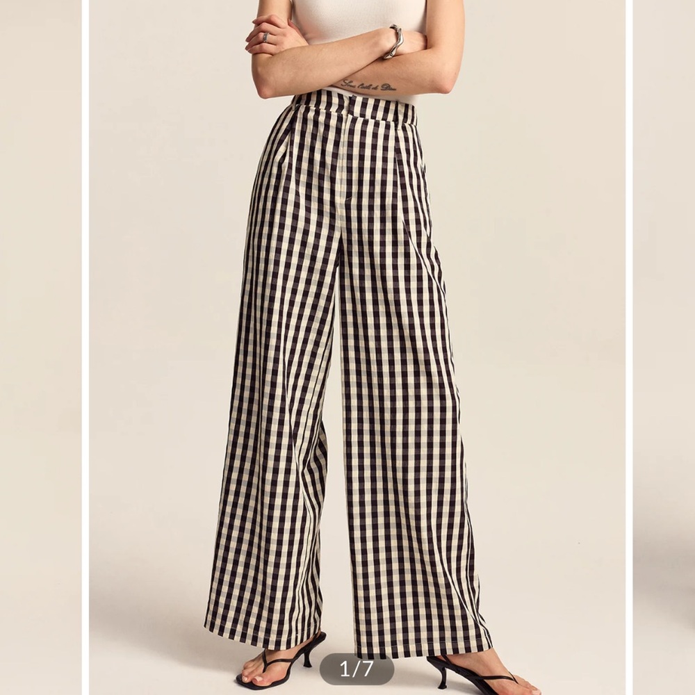 NWT Commense Gingham Pants